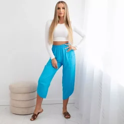 JEANS Housut>Kesi Nikki haaremihousut turkoosi