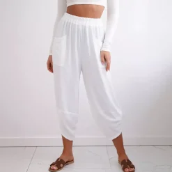 JEANS Housut>Kesi Nikki haaremihousut valkoinen