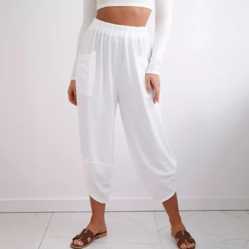 JEANS Housut>Kesi Nikki haaremihousut valkoinen