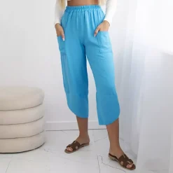 JEANS Housut>Kesi Nikki haaremihousut turkoosi
