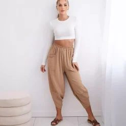JEANS Housut>Kesi Nikki haaremihousut kameli