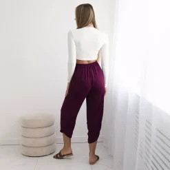 JEANS Housut></noscript>Kesi Nikki haaremihousut luumu
