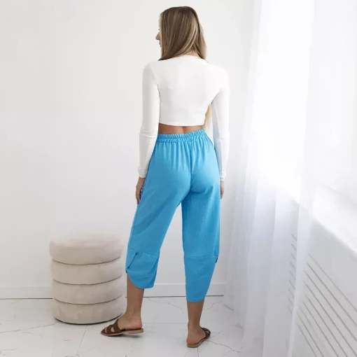 JEANS Housut>Kesi Nikki haaremihousut turkoosi