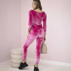 JEANS Pitkähihaiset Paidat | Housut></noscript>Kesi Ode velour oloasu vanha roosa