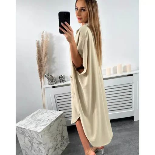 JEANS Pitkähihaiset Paidat | Minimekot>Kesi Olivia paitamekko beige