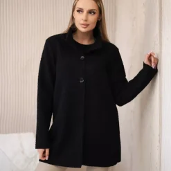 JEANS Takit>Kesi Patton vuoreton teddytakki musta