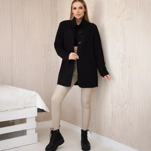 JEANS Takit>Kesi Patton vuoreton teddytakki musta
