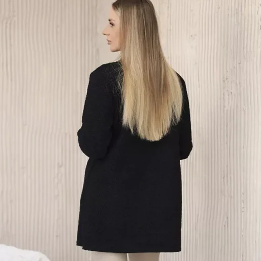 JEANS Takit>Kesi Patton vuoreton teddytakki musta