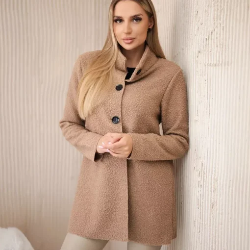 JEANS Takit>Kesi Patton vuoreton teddytakki kameli