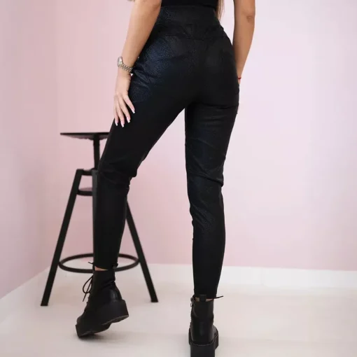 JEANS Leggingsit>Kesi Pockets kuvioidut housut musta