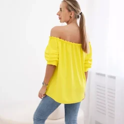 JEANS Lyhythihaiset Paidat Ja Topit></noscript>Kesi Raquell paita korulla keltainen