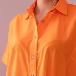 JEANS Lyhythihaiset Paidat Ja Topit></noscript>Kesi Reena paitapusero oranssi