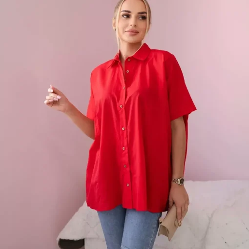 JEANS Lyhythihaiset Paidat Ja Topit>Kesi Reena paitapusero punainen
