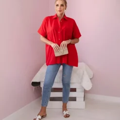 JEANS Lyhythihaiset Paidat Ja Topit>Kesi Reena paitapusero punainen