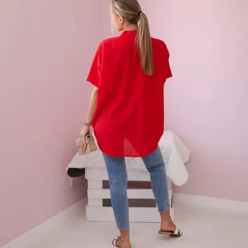 JEANS Lyhythihaiset Paidat Ja Topit>Kesi Reena paitapusero punainen