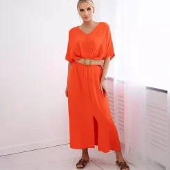 JEANS Maksimekot>Kesi Renya mekko vyöllä oranssi