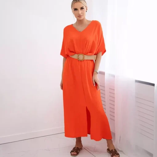 JEANS Maksimekot>Kesi Renya mekko vyöllä oranssi