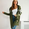 JEANS Takit>Kesi Sixth trikootakki hupulla khaki