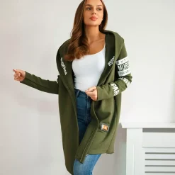 JEANS Takit>Kesi Sixth trikootakki hupulla khaki