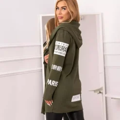 JEANS Takit></noscript>Kesi Sixth trikootakki hupulla khaki