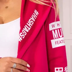 JEANS Takit></noscript>Kesi Sixth trikootakki hupulla fuksia