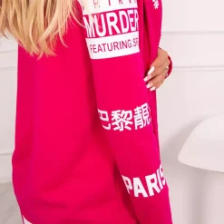 JEANS Takit></noscript>Kesi Sixth trikootakki hupulla fuksia