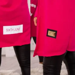 JEANS Takit></noscript>Kesi Sixth trikootakki hupulla fuksia