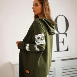 JEANS Takit></noscript>Kesi Sixth trikootakki hupulla khaki