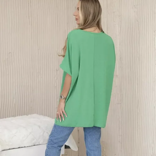 JEANS Lyhythihaiset Paidat Ja Topit>Kesi Solly oversize paita korulla vihreä