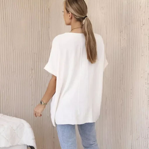 JEANS Lyhythihaiset Paidat Ja Topit>Kesi Solly oversize paita korulla cream