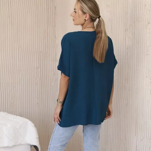 JEANS Lyhythihaiset Paidat Ja Topit>Kesi Solly oversize paita korulla mariini