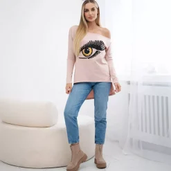 JEANS Pitkähihaiset Paidat>Kesi Suvie puuvillatrikoopaita roosa