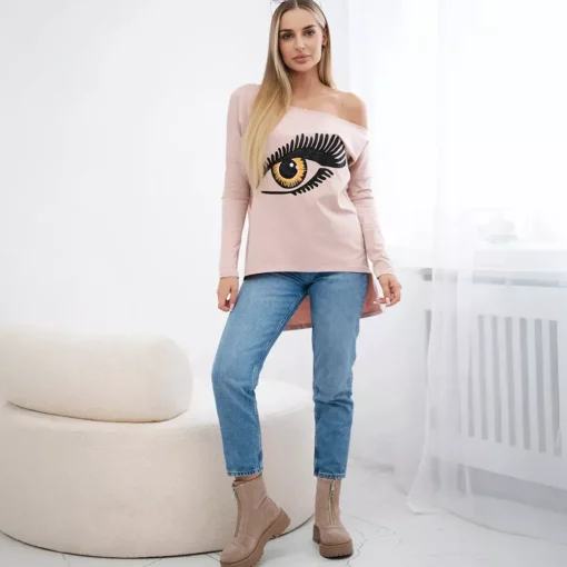JEANS Pitkähihaiset Paidat>Kesi Suvie puuvillatrikoopaita roosa