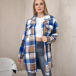 JEANS Pitkähihaiset Paidat>Kesi Tessie villakangaspaita sininen