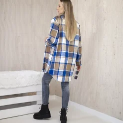 JEANS Pitkähihaiset Paidat></noscript>Kesi Tessie villakangaspaita sininen