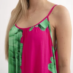 JEANS Maksimekot></noscript>Kesi Thema viskoosimekko fuksia
