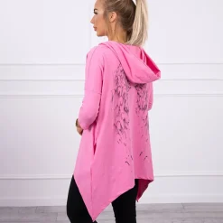 JEANS Hupparit>Kesi Wings hupullinen paita pinkki
