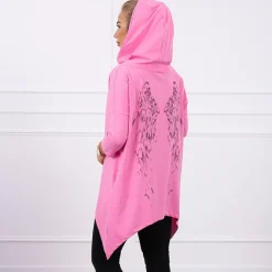 JEANS Hupparit></noscript>Kesi Wings hupullinen paita pinkki