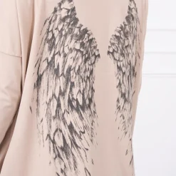 JEANS Hupparit></noscript>Kesi Wings hupullinen paita beige