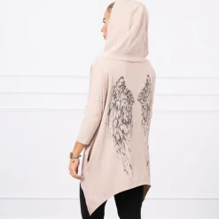 JEANS Hupparit></noscript>Kesi Wings hupullinen paita beige