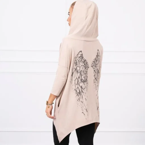 JEANS Hupparit>Kesi Wings hupullinen paita beige