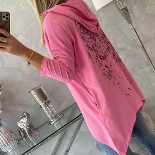 JEANS Hupparit>Kesi Wings hupullinen paita pinkki