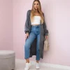 JEANS Neuleet>Kesi Xena neuletakki taskuilla t.harmaa