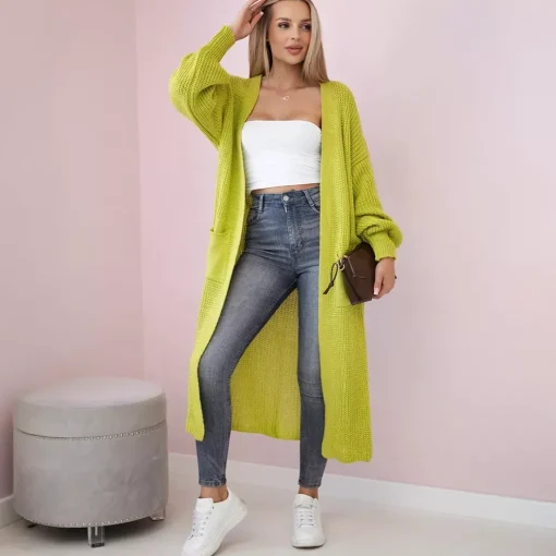 JEANS Neuleet>Kesi Xena neuletakki taskuilla pistaasi