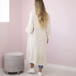 JEANS Neuleet></noscript>Kesi Xena neuletakki taskuilla vaalea beige