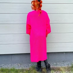 JEANS Neuleet></noscript>Kesi Xena neuletakki taskuilla neonpinkki