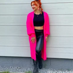 JEANS Neuleet></noscript>Kesi Xena neuletakki taskuilla neonpinkki