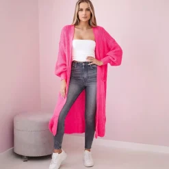 JEANS Neuleet></noscript>Kesi Xena neuletakki taskuilla neonpinkki