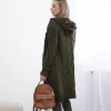Kesi Neuleet>Zaina hupullinen neuletakki khaki