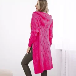 JEANS Neuleet>Kesi Zaina hupullinen neuletakki neonpinkki